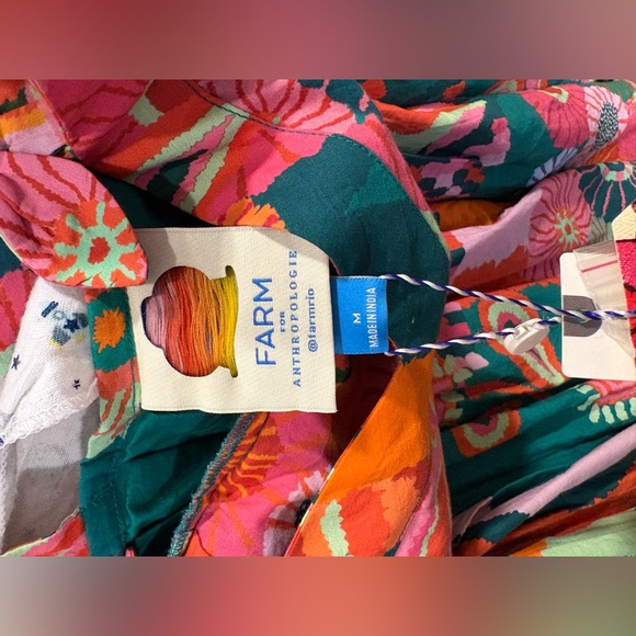 FARM Rio Vibrant Floral Dress with Pink and Green - Picture 9 of 10